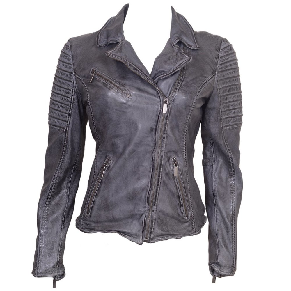CLASSIC WOMEN’S MOTORCYCLE LEATHER BIKER JACKET